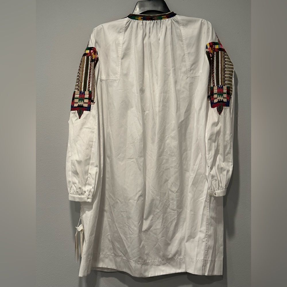 Valentino Women’s  beads embellished cuffs dress  in white size 6 NWT $4700 - Picture 4 of 15